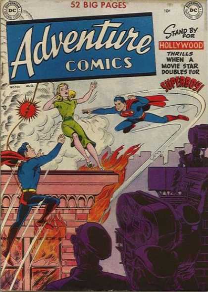 Adventure Comics 155 - Hollywood - Fire - Superboy - Girl - Superman