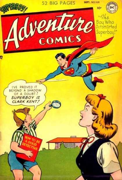 Adventure Comics 168 - Superboy - September - Dc - Superhero - Flight