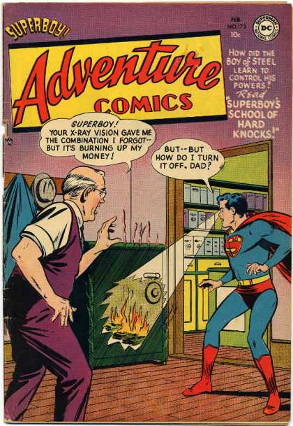 Adventure Comics 173 - Safe - Superboy - X-ray Vision - Xray Vision - Superman