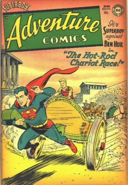 Adventure Comics 177 - Chariot - Race - Horse - Superman - Superboy