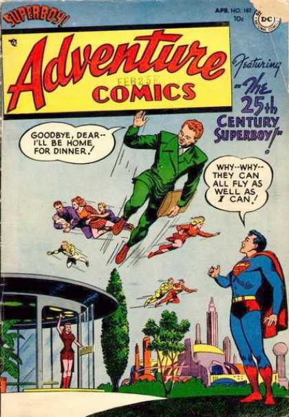 Adventure Comics 187 - Superboy - Superman - Flying - Family - Future - Curt Swan