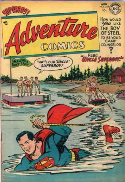 Adventure Comics 203 - Superboy - Uncle - Camp - Smallville - Counselor