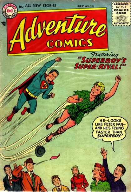 Adventure Comics 226 - Superboy - Peter Pan - Flying - Curt Swan