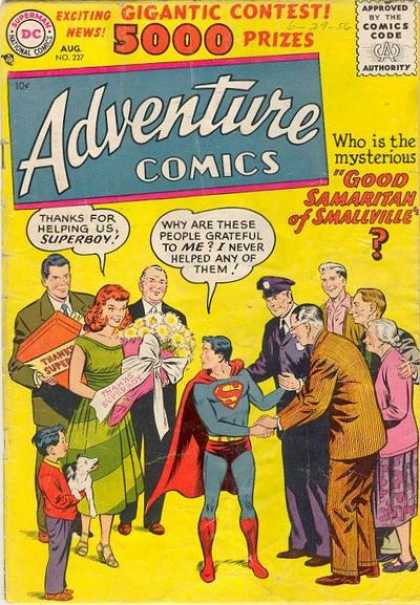 Adventure Comics 227 - Superboy - Good Samaritan - Policeman - Curt Swan