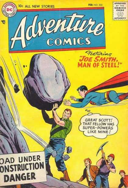Adventure Comics 233 - Joe Smith - Superman - Rock - Men - Curt Swan