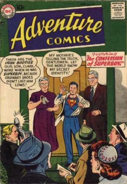 Adventure Comics 235 - Superboy - Reporters - The Confession Of Superboy - Glasses - Camera - Curt Swan