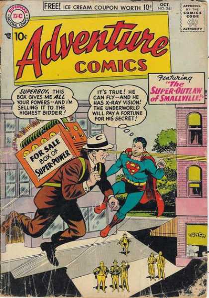 Adventure Comics 241 - Flying - Superman - Powers - Rex - Stealing - Curt Swan