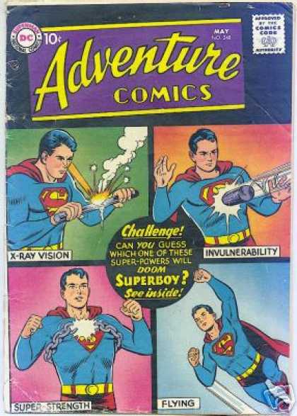 Adventure Comics 248 - Superboy - Flying - Invulnerability - Superman - Super Strength - Curt Swan