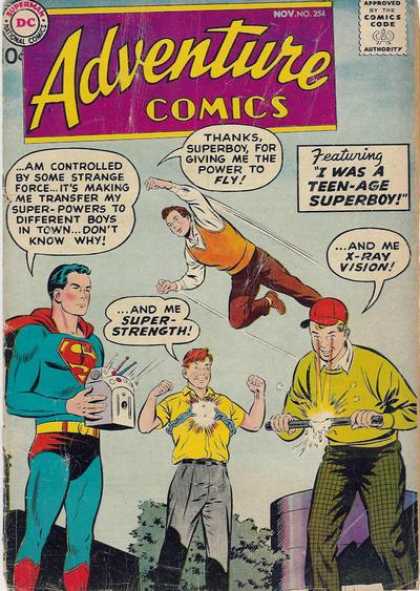 Adventure Comics 254 - Superboy - I Was A Teen-age Superboy - Superman - Super Strenth - X-ray Vision - Curt Swan