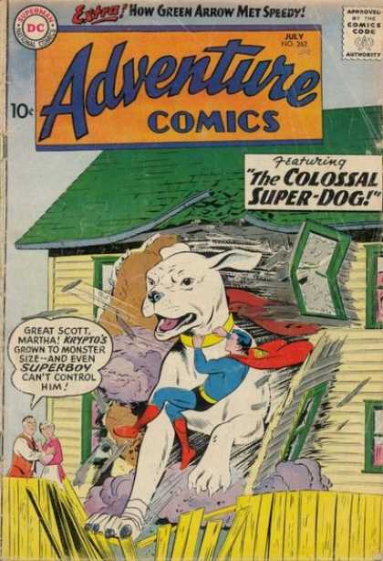 Adventure Comics 262 - House - Superman - Dog - Krypto - People - Curt Swan