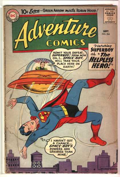 Adventure Comics 264 - Superboy - Ufo - Superman - Helpless Hero - Curt Swan