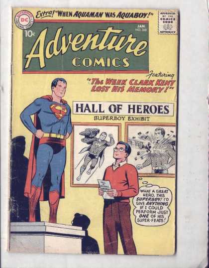 Adventure Comics 268 - Clark Kent - Superboy - Superman - Hall Of Heroes - Superboy Exhibit - Curt Swan