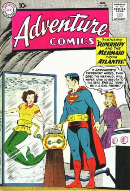 Adventure Comics 280 - Superboy - Mermaid - Guy - Lady - Girl - Curt Swan