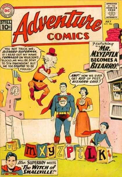 Adventure Comics 286 - Clark Mxyzptlk - Bizarro Lois - Witch Smallville - Golden Age Mxyzptlk - Superman Bizarro - Curt Swan