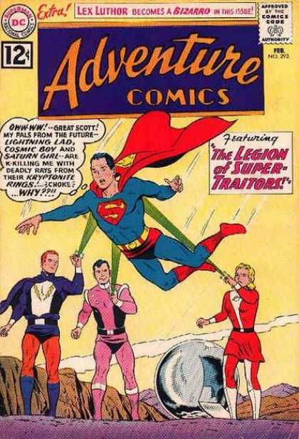 Adventure Comics 293 - Superboy - Lightning Lad - Cosmic Boy - Saturn Girl - Superman - Curt Swan