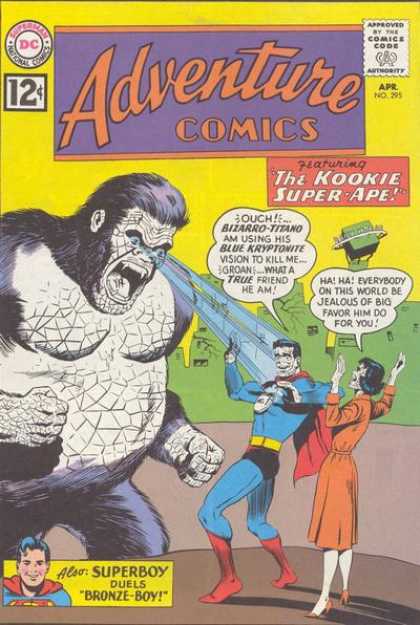 Adventure Comics 295 - Monkey - Gorilla - Eye Lazers - Kookie Super Ape - Adventure Comics