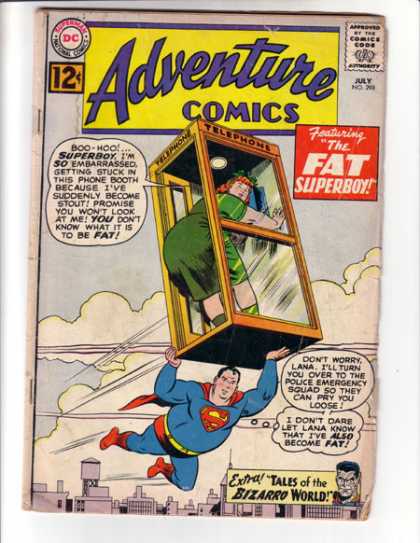 Adventure Comics 298 - Fat - Fat Superboy - Bizarro - Phone Booth - Superboy - Curt Swan