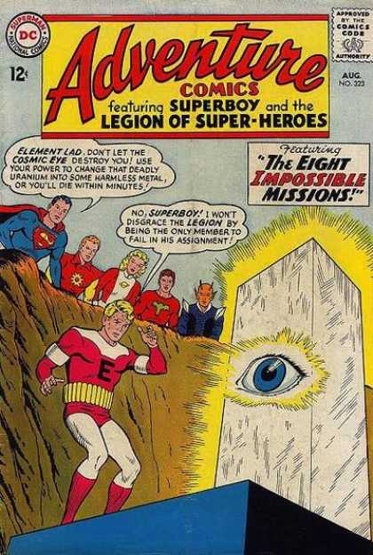 Adventure Comics 323 - Superboy - The Eight Impossible Missions - Cosmic Eye - Assignment - Deadly Uranium - Curt Swan