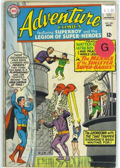Adventure Comics 338 - Super-babies - Superboy - Superman - Legion Of Super-heroes - Iron Curtain Of Time - Curt Swan