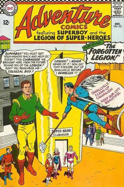 Adventure Comics 351 - Superboy - Superman - Smallville - Clubhouse - Legion Of Super-heroes - Curt Swan