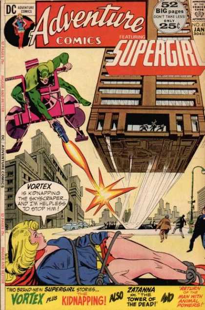 Adventure Comics 414 - Vortex - Supergirl - Dc - Skyscrapper - Tied-up - Bob Oksner