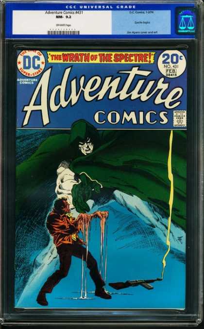 Adventure Comics 431 - Spectre - Melting - Man - Dc - The Warth Of The Spectre - Jim Aparo