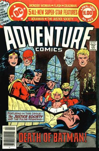 Adventure Comics 462 - Batman - Wonder Woman - Aquaman - Coffin - Robin - Jim Aparo