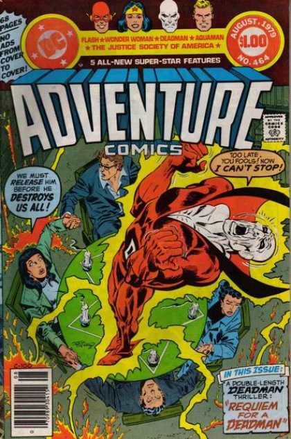 Adventure Comics 464 - Flash - Wonder Woman - Deadman - Aquaman - Seance - Jim Aparo