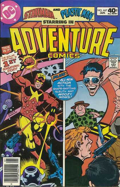 Adventure Comics 467 - Dc - Starman - Plastic Man - Comics Code - Costumes - Dave Cockrum, Dick Giordano