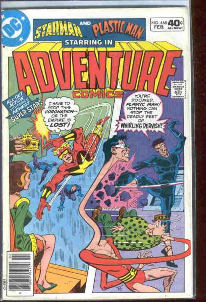 Adventure Comics 468 - Starman - Dc - February - Plastic Man - Speech Bubble - Jim Aparo