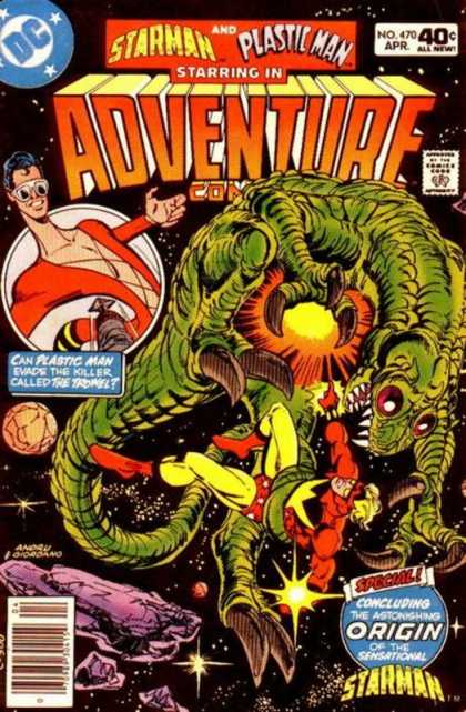 Adventure Comics 470 - Plastic Man - Starman - Space - Alien - Dick Giordano, Ross Andru