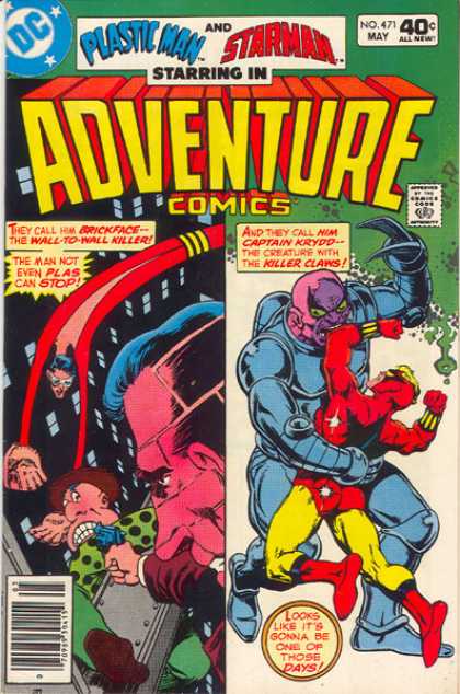 Adventure Comics 471 - Plastic Man - Starman - Jim Starlin