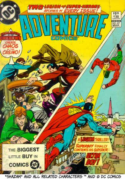 Adventure Comics 497 - Superboy - Casino - Ultra Boy - Money - Fight