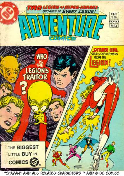 Adventure Comics 499 - Shazam - Saturn Girl - Legion Of Superheroes - Ailien - Old