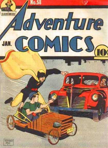 Adventure Comics 58 - Sandman - Car - Jan - Cap - No58