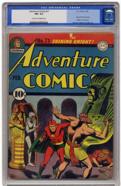 Adventure Comics 71 - Mummy - Egypt - Knife - Starman - Fight