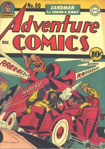 Adventure Comics 80 - Sandman - Noise - Fire Truck - Jack Kirby, Joe Simon