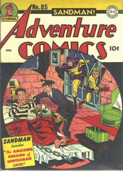 Adventure Comics 85 - Sandman - Starman - Jail - Prison - Guard - Jack Kirby, Joe Simon