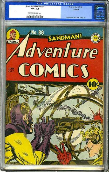 Adventure Comics 86 - Sandman - Machine Gun - Starman - Gun - Plane - Jack Kirby