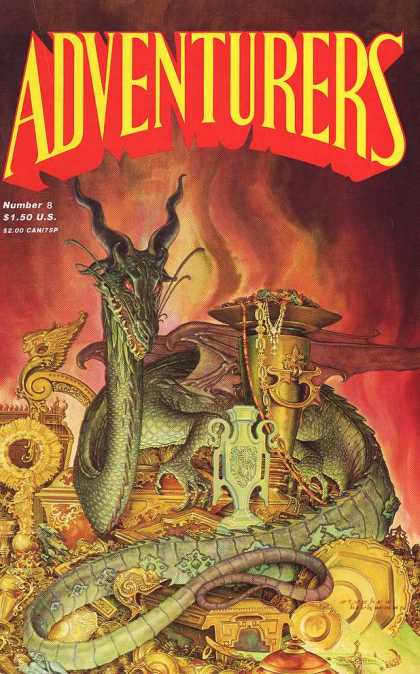 Adventurers 8 - Number 8 - 8 - Dragon - Red Cover - 150