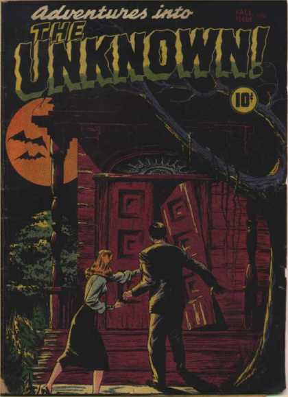 Adventures Into the Unknown 1 - Full Moon - Bats - Haunted House - Tree Branch - Blonde