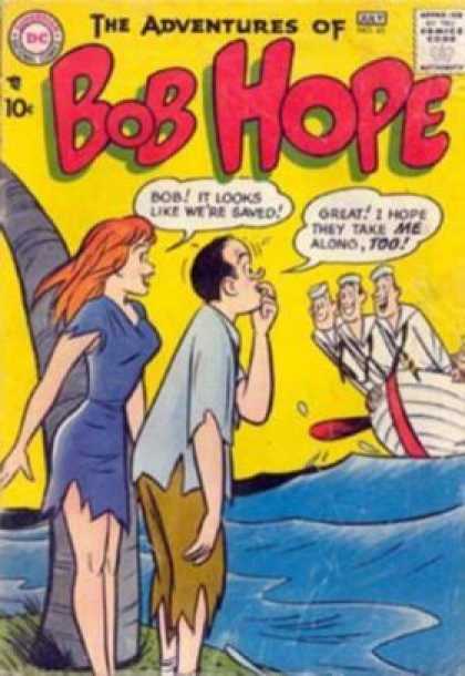Adventures of Bob Hope 45 - Sailors - Boat - Dc Comics - Speech Bubble - Stranded People