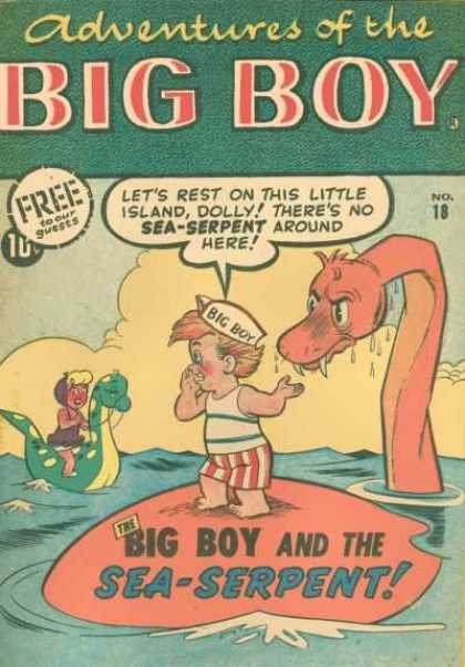 Adventures of the Big Boy 11 - Sea Serpent - In The Ocean - Dolly - Inflatable Serpent - Striped Pants