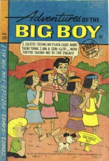 Adventures of the Big Boy 116 - Boy - Indians - Forest - Number 116 - Dog