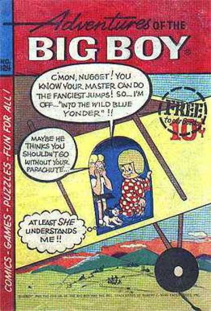 Adventures of the Big Boy 124 - 10 Cents - Airplane - Speech Bubble - Free - Thought Bubble