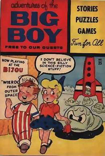 Adventures of the Big Boy 25 - Bijou - Science-fiction - Rocketship - Wierdo From Outer Space - Aliens