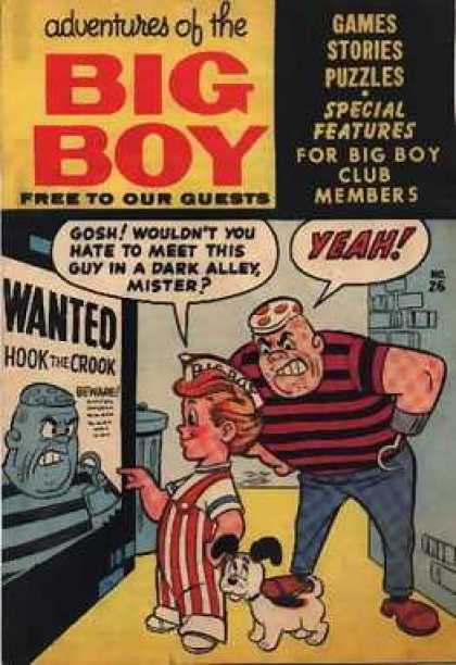 Adventures of the Big Boy 26 - Wanted Poster - Scared Dog - Big Boy - Big Scary Man - Hook