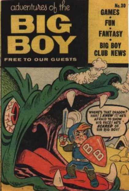 Adventures of the Big Boy 30 - Free To Our Guests - Dragon - Sword - Shield - Smoke