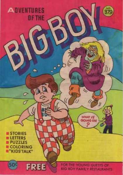 Adventures of the Big Boy 379 - Stories - Letters - Puzzles - Red White Checkered - Overalls