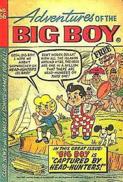 Adventures of the Big Boy 66 - Captured By Headhunters - Fat Boy - No 66 - Coast - Natives